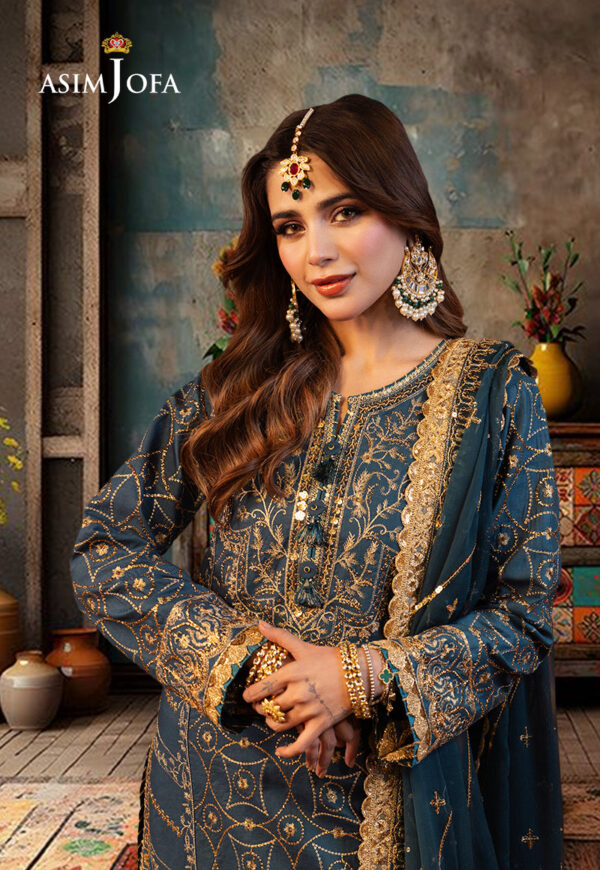 Asim Jofa Ajcd-01 Embroidered Twisted Silk