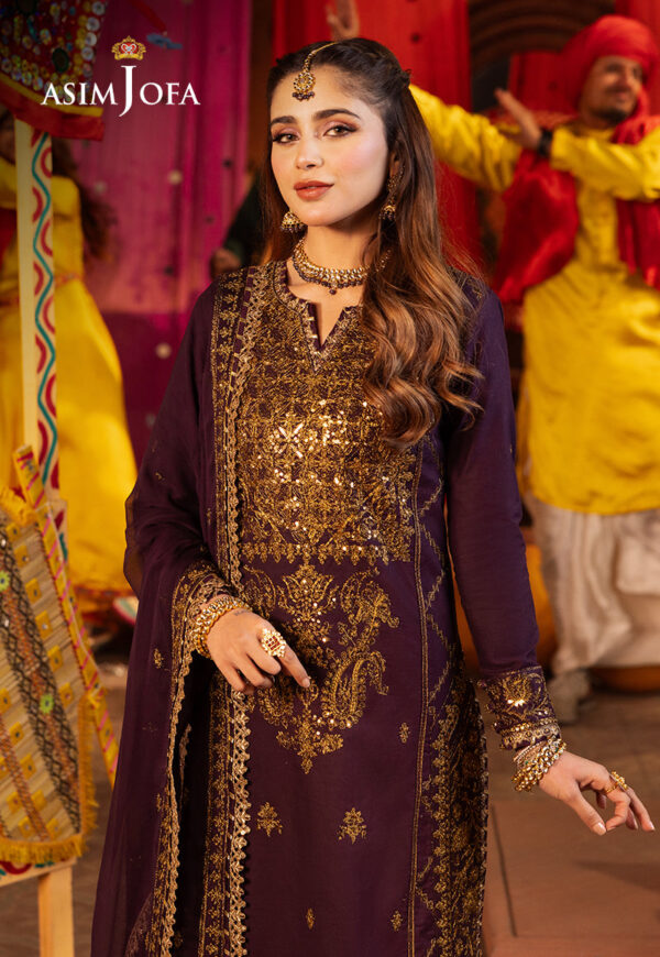 Asim Jofa Ajcd-23 Embroidered Twisted Silk