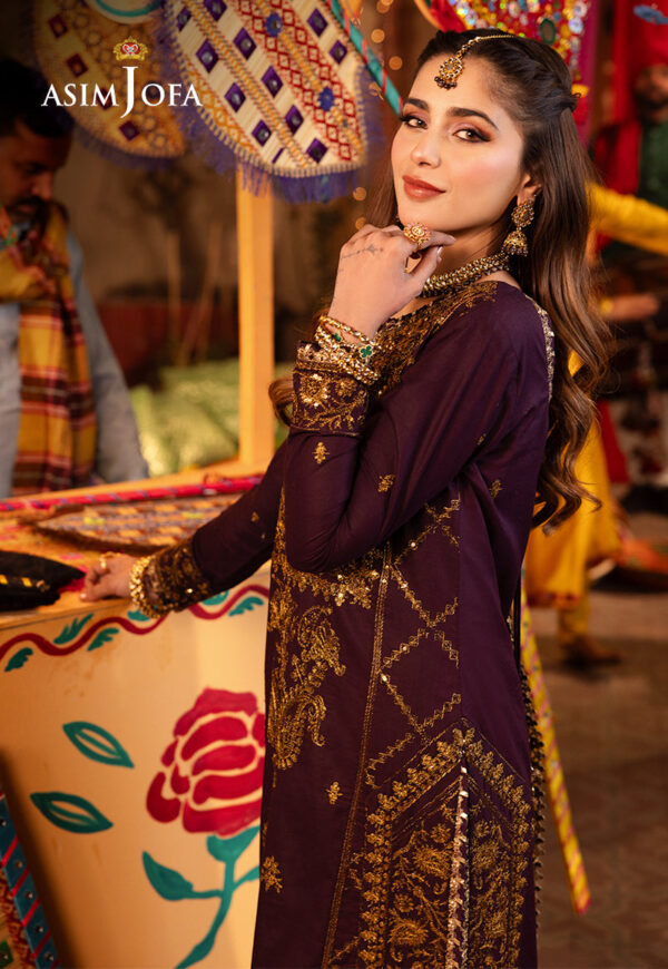 Asim Jofa Ajcd-23 Embroidered Twisted Silk