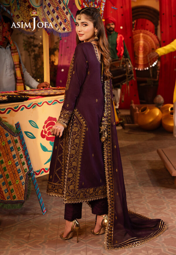 Asim Jofa Ajcd-23 Embroidered Twisted Silk
