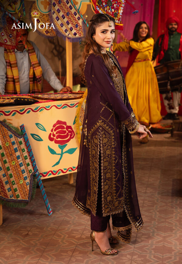 Asim Jofa Ajcd-23 Embroidered Twisted Silk