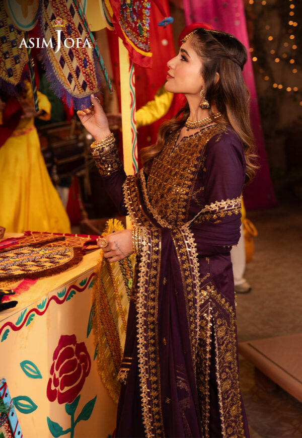 Asim Jofa Ajcd-23 Embroidered Twisted Silk