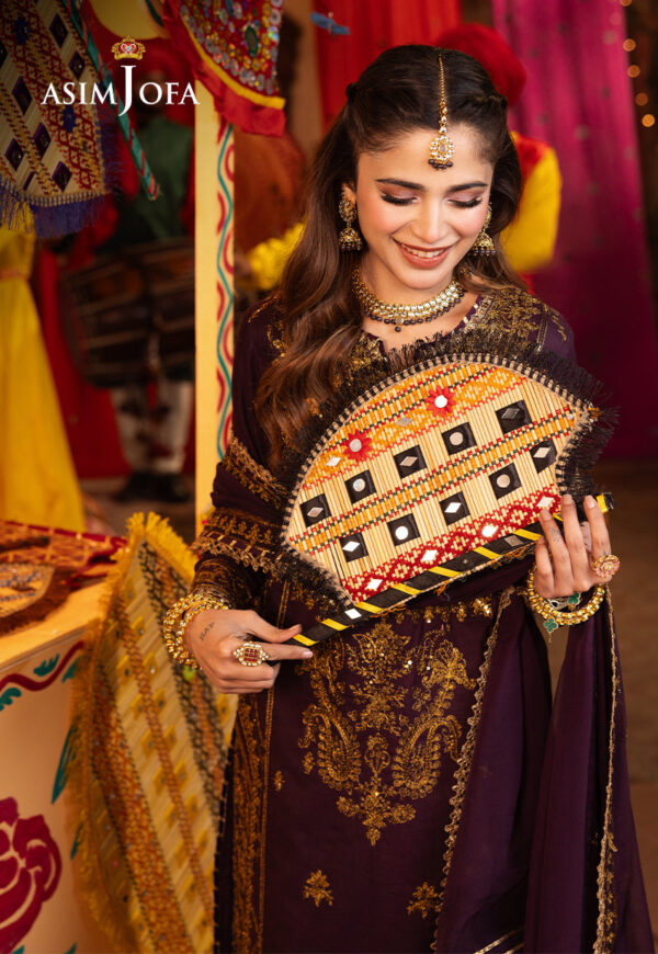 Asim Jofa Ajcd-23 Embroidered Twisted Silk