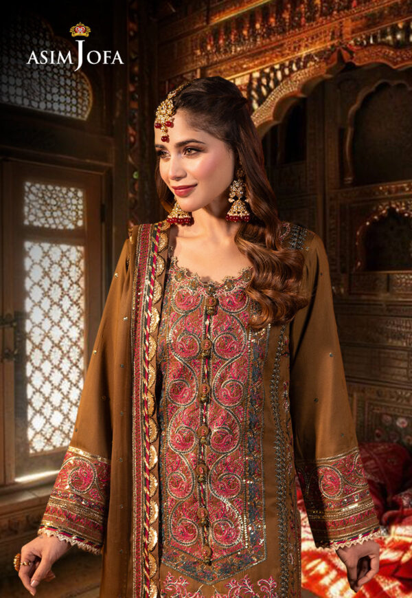 Asim Jofa Ajcd-08 Embroidered Twisted Silk
