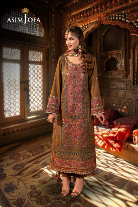 Asim Jofa Ajcd-08 Embroidered Twisted Silk 
