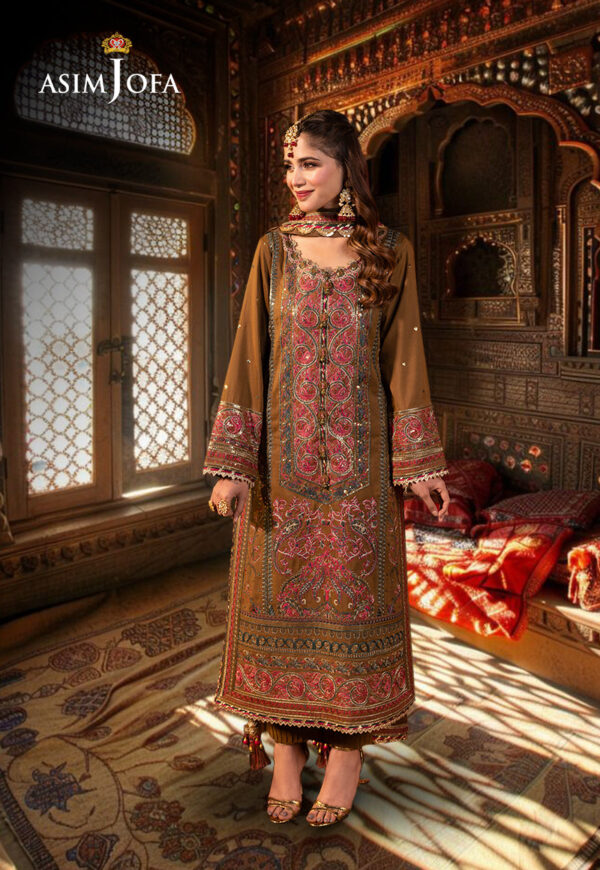 Asim Jofa Ajcd-08 Embroidered Twisted Silk