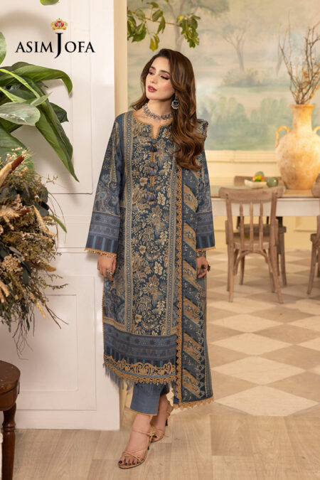 Asim Jofa Ajnrp-06 Stitched Printed Cambric Stitched 