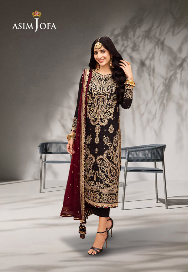 Asim Jofa Ajcd-03 Embroidered Twisted Silk