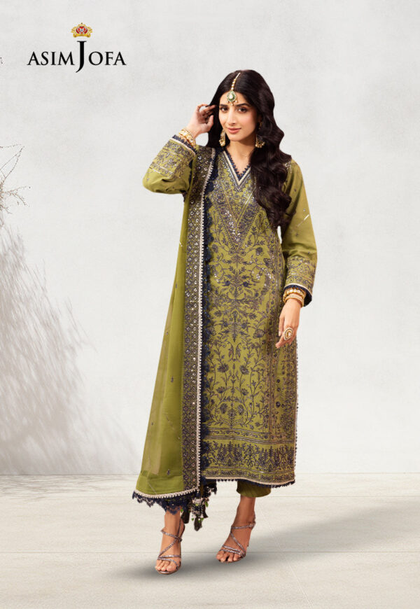 Asim Jofa Ajcd-10 Embroidered Twisted Silk