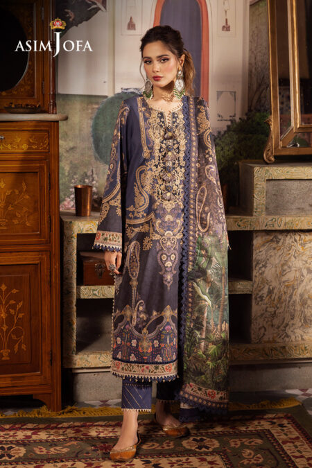 Asim Jofa Ajnr-03 Embroidered Cambric 