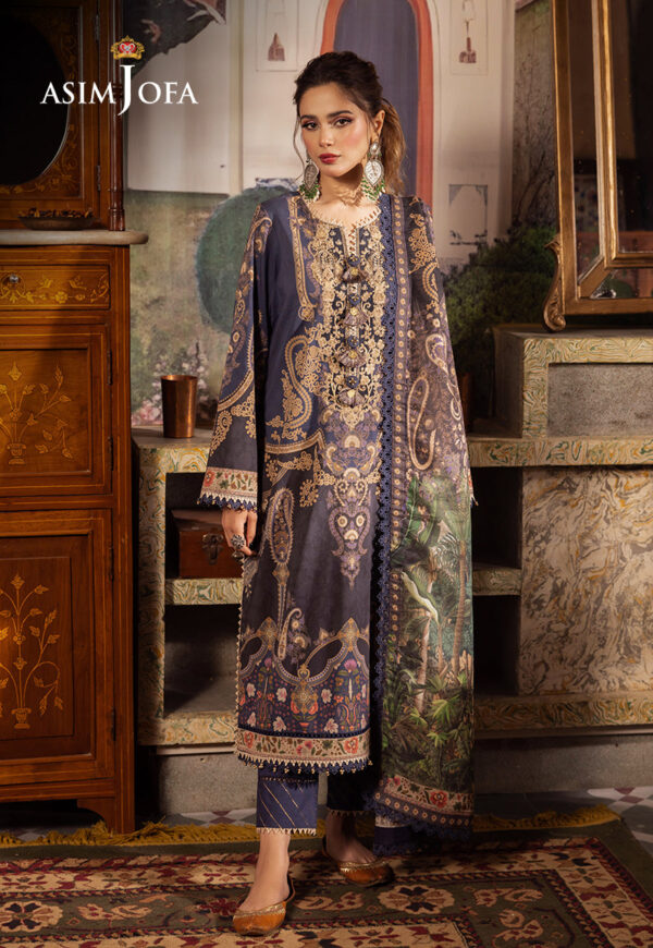 Asim Jofa Ajnr-03 Embroidered Cambric