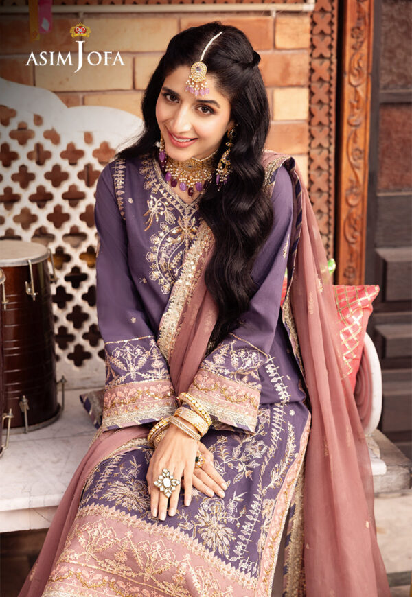 Asim Jofa Ajcd-26 Embroidered Twisted Silk