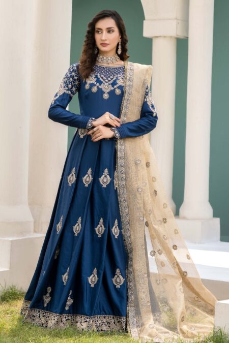 Meem Handwork Mcs 3 Blue Prism Cotton Sateen