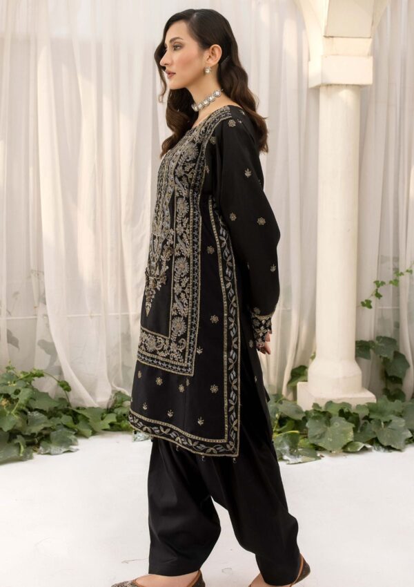 Meem Handwork Mcs 4 Black Smoke Cotton Sateen