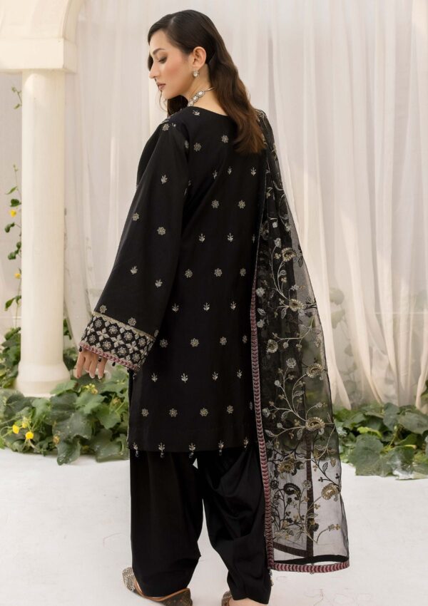 Meem Handwork Mcs 4 Black Smoke Cotton Sateen