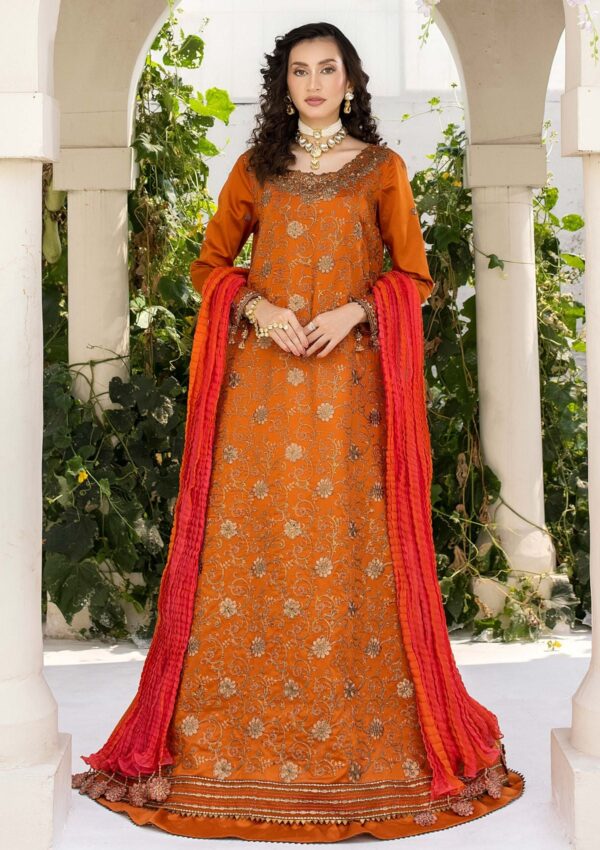 Meem Handwork Mcs 5 Brunt Orange Cotton Sateen