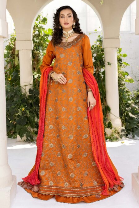 Meem Handwork Mcs 5 Brunt Orange Cotton Sateen