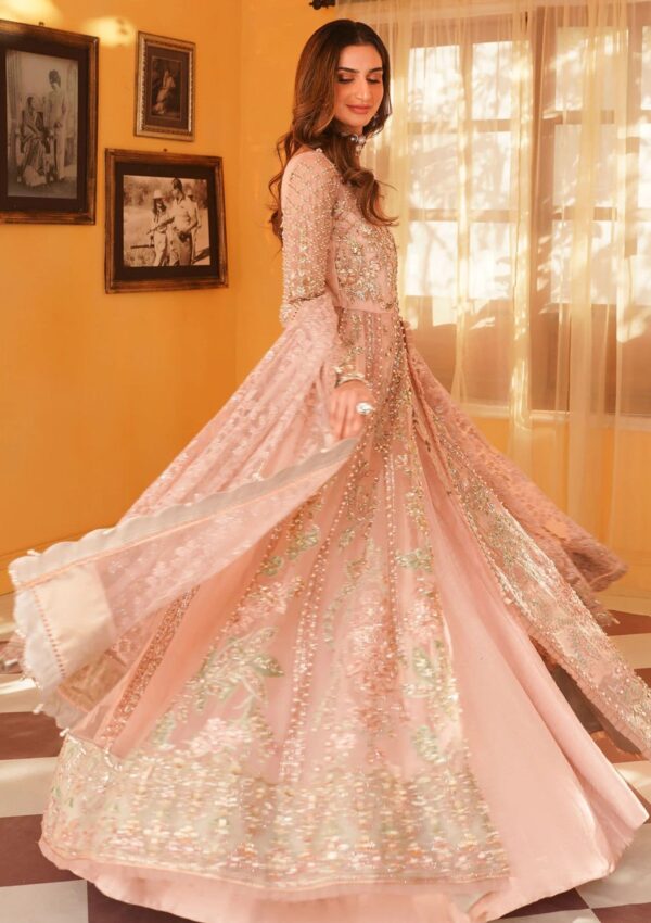 Mehak Yaqoob Ml24 03 Salmon Pink Luxury Formals Wedding Collection - Image 3