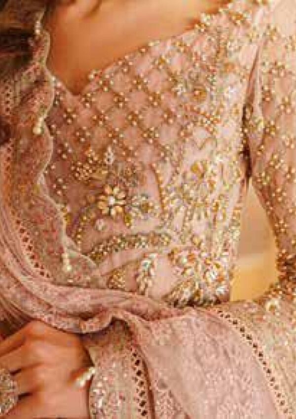 Mehak Yaqoob Ml24 03 Salmon Pink Luxury Formals Wedding Collection - Image 4