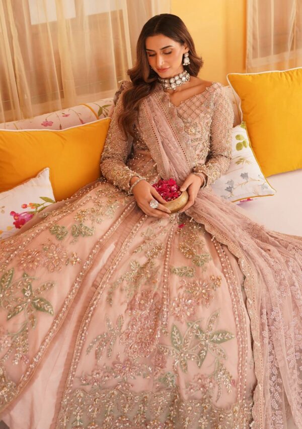 Mehak Yaqoob Ml24 03 Salmon Pink Luxury Formals Wedding Collection - Image 6