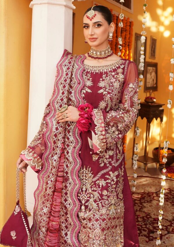 Mehak Yaqoob Ml24 04 Jazzberry Luxury Formals Wedding Collection - Image 2