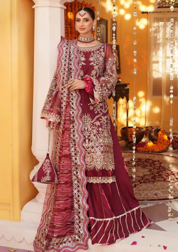 Mehak Yaqoob Ml24 04 Jazzberry Luxury Formals Wedding Collection