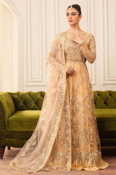 Mushq Aura Debut Wedding Msq24 03 Chamois Hemline
