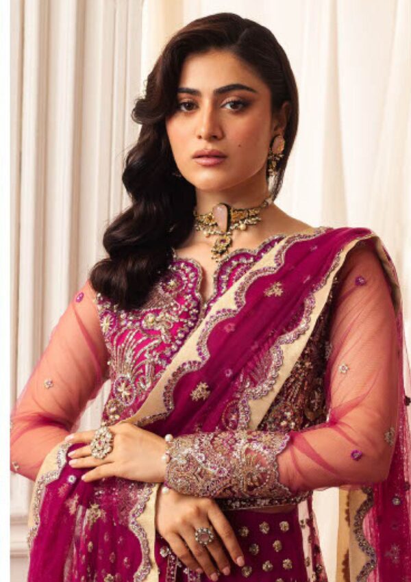 Mushq Aura Debut Wedding Msq24 05 Fuchsia Hemline Formal Collection - Image 2