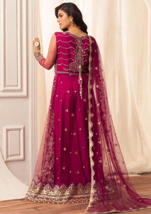 Mushq Aura Debut Wedding Msq24 05 Fuchsia Hemline Formal Collection - Image 4