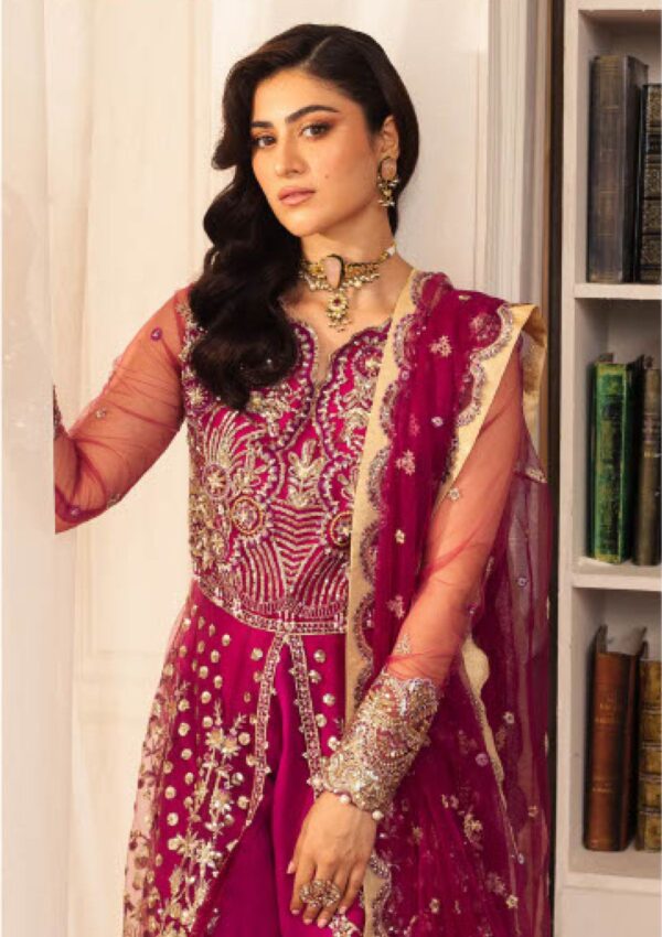 Mushq Aura Debut Wedding Msq24 05 Fuchsia Hemline Formal Collection - Image 5