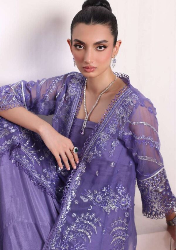 Noor Chiffon De Luxe Ncd24 02 Indira Saadia Asad Formal Collection - Image 4