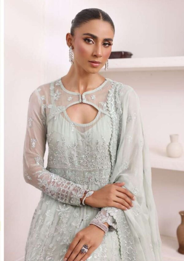 Noor Chiffon De Luxe Ncd24 08 Sage Saadia Asad Formal Collection - Image 2