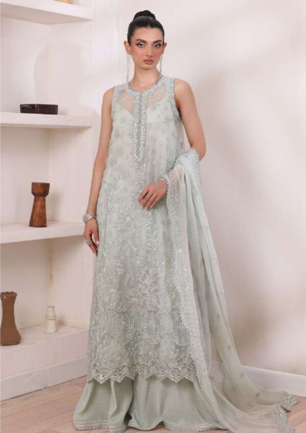 Noor Chiffon De Luxe Ncd24 08 Sage Saadia Asad Formal Collection - Image 3