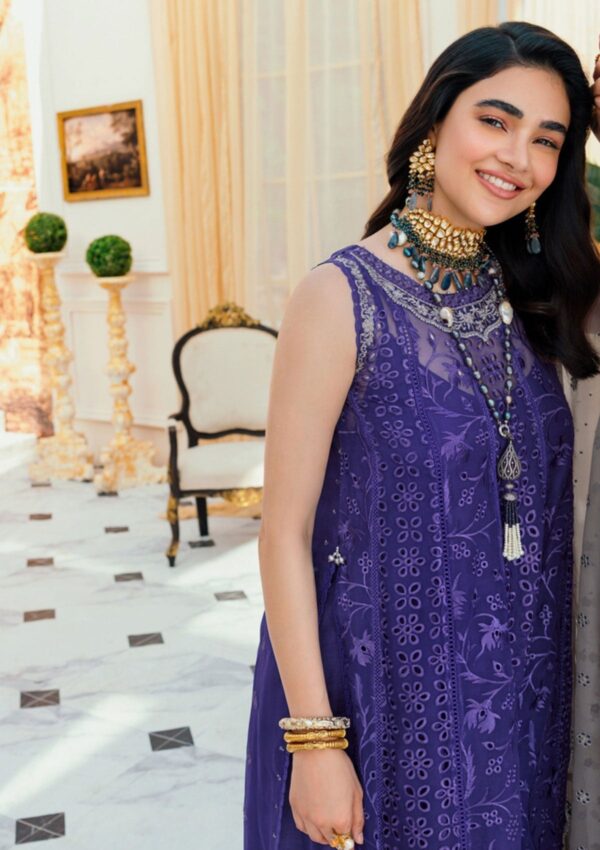 Noor Chiffon Laserkari D 4 Saadia Asad