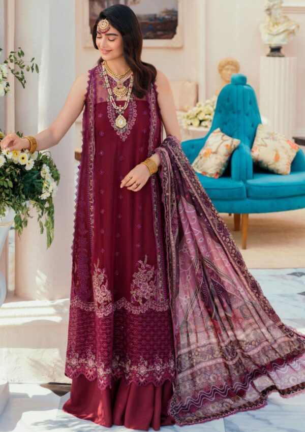 Noor Chiffon Laserkari D 6 Saadia Asad
