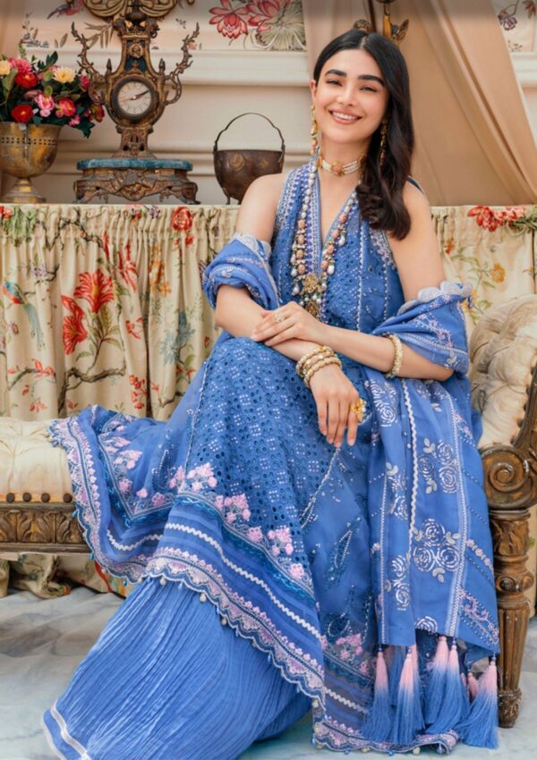 Noor Chiffon Laserkari D 7 Saadia Asad