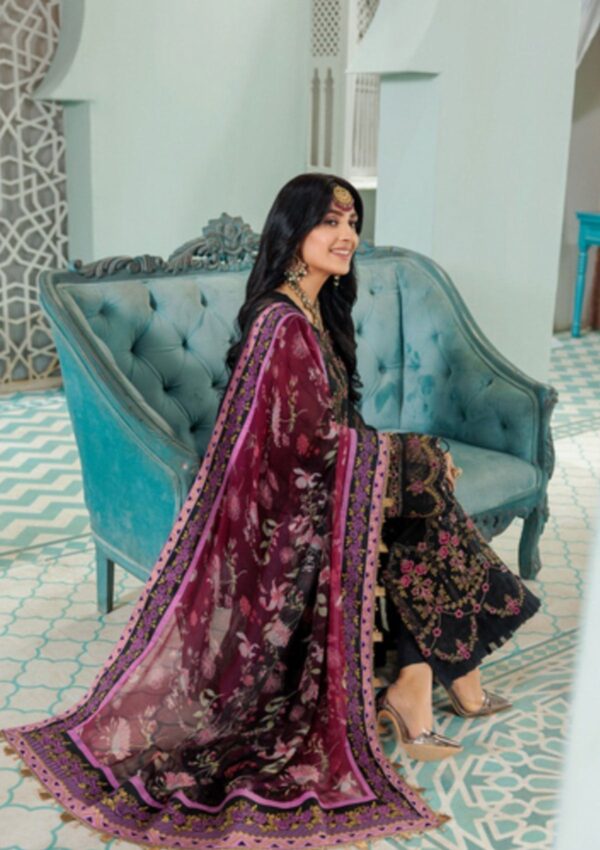 Noor Chiffon Laserkari D 8 Saadia Asad