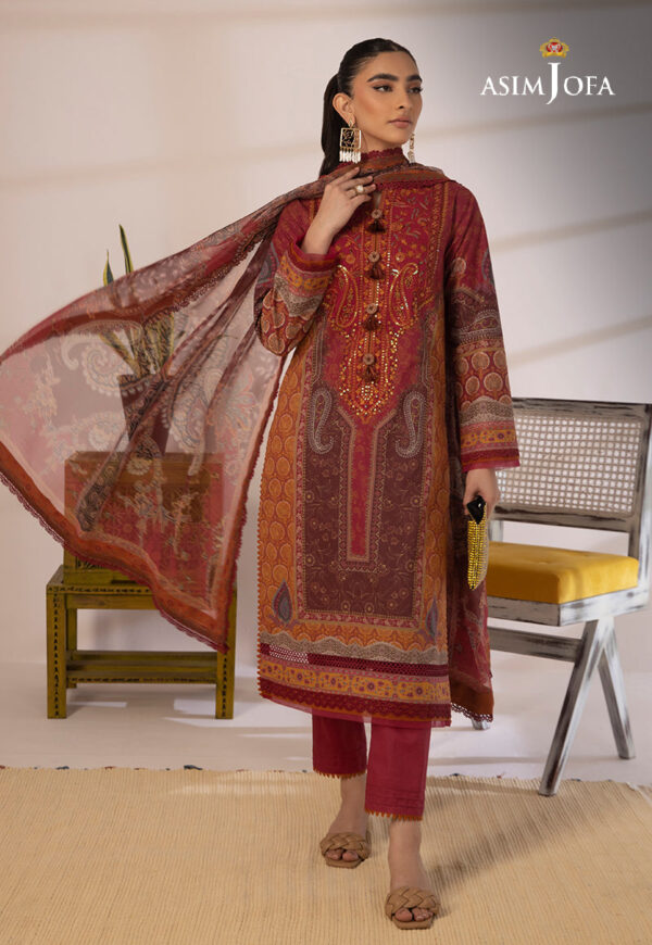 Asim Jofa Ajbp-15 Embroidered Cambric