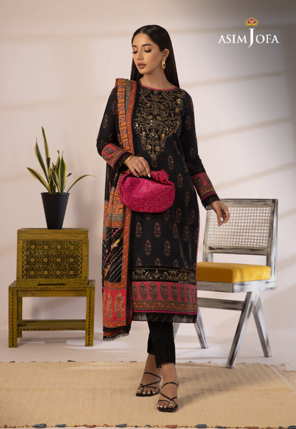 Asim Jofa Ajbp-09 Embroidered Cambric