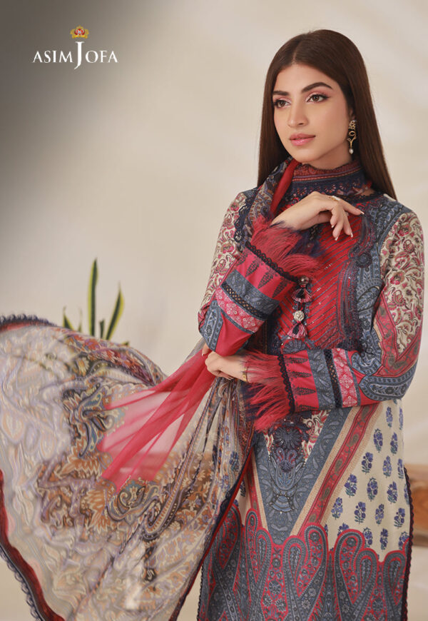 Asim Jofa Ajbp-14 Embroidered Cambric