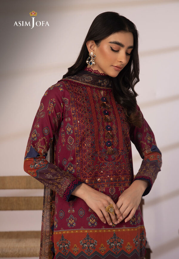Asim Jofa Ajbp-16 Embroidered Cambric