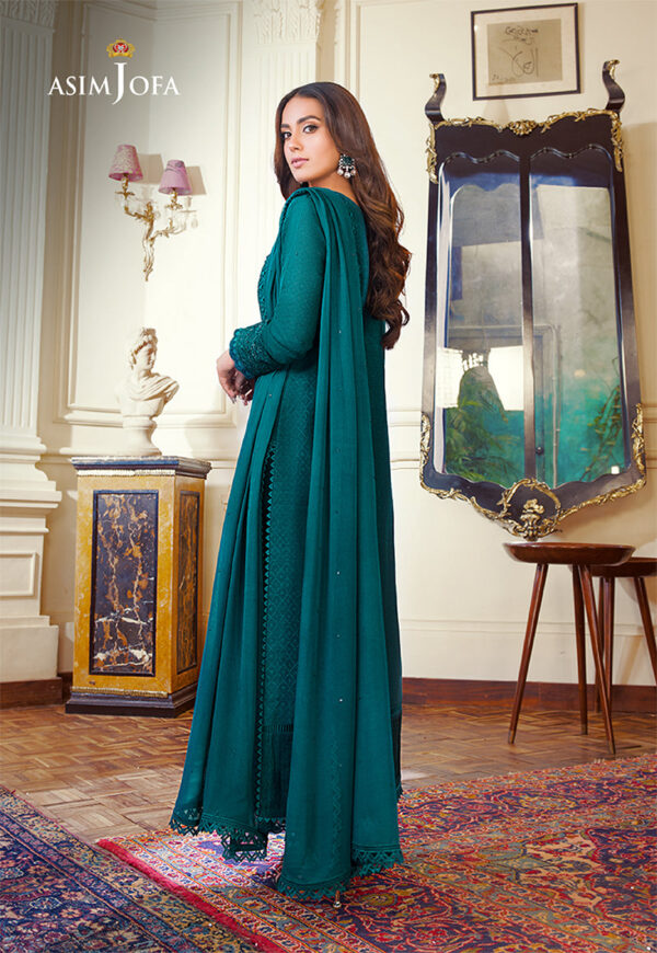Asim Jofa Ajim-15 Embroidered Self-Jacquard