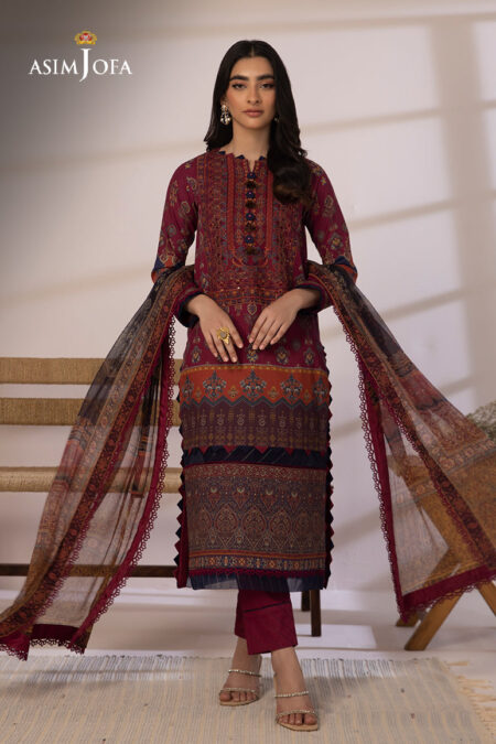 Asim Jofa Ajbp-16 Embroidered Cambric 