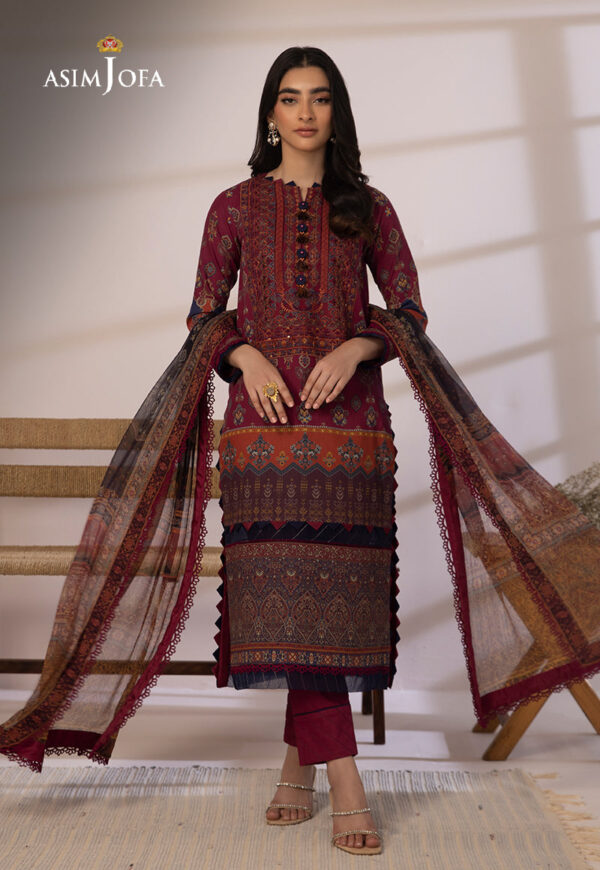 Asim Jofa Ajbp-16 Embroidered Cambric