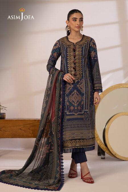 Asim Jofa Ajbp-13 Embroidered Cambric 