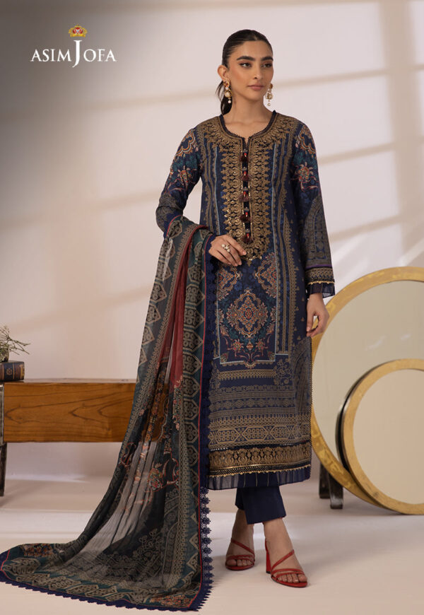 Asim Jofa Ajbp-13 Embroidered Cambric
