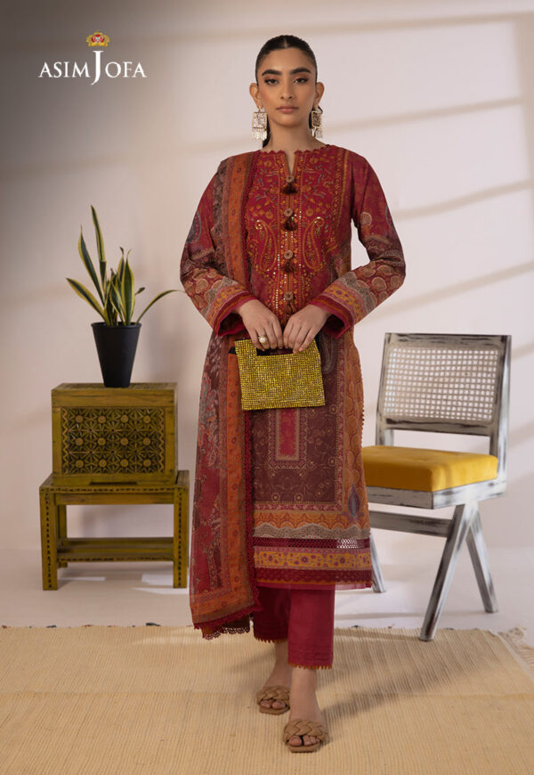 Asim Jofa Ajbp-15 Embroidered Cambric
