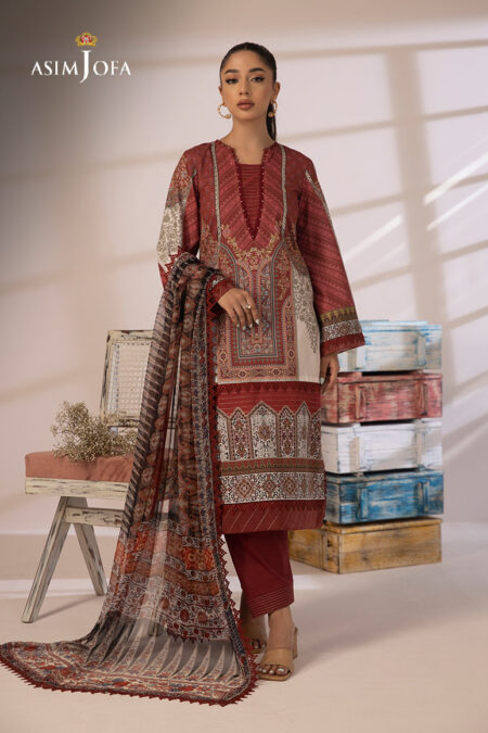 Asim Jofa Ajbp-05 Printed Cambric 