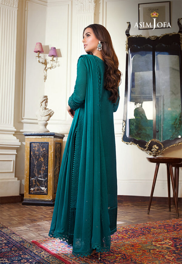 Asim Jofa Ajim-15 Embroidered Self-Jacquard