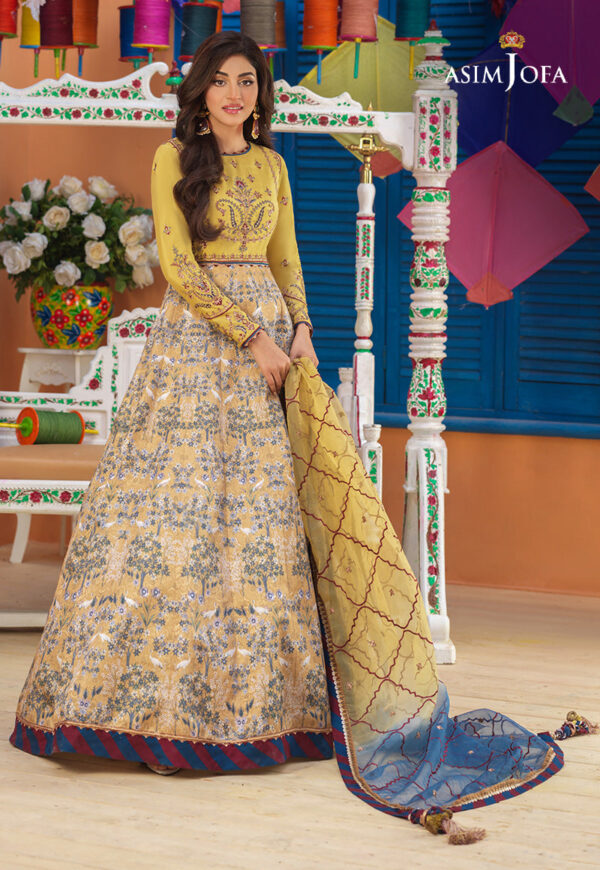 Asim Jofa Ajfc-68 Embroidered Viscose Raw Silk